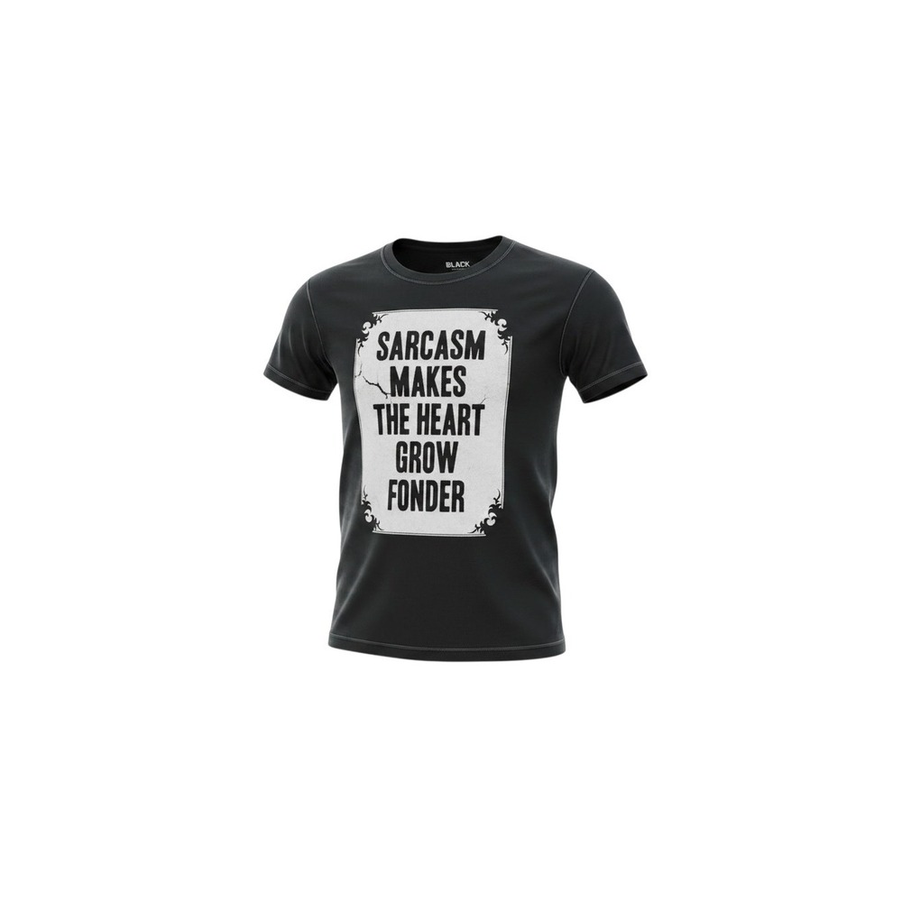 Black Matter Graphic Tee Mens Medium Black New Sarcasm Heart Fonder Hot Topic
